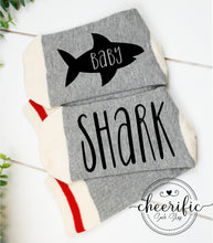 Load image into Gallery viewer, Baby Shark Socks, Shark Family Socks
